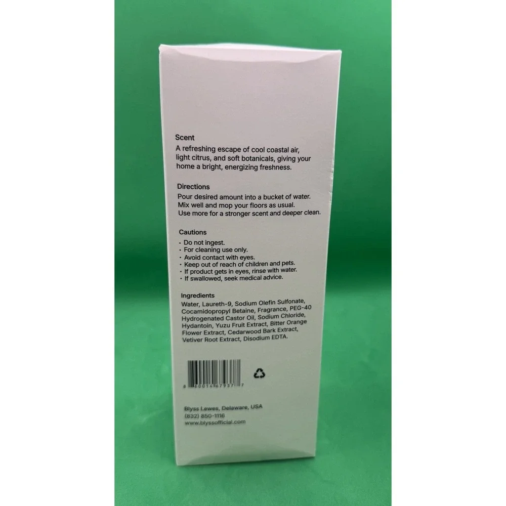 Blyss Mop Soap Cleaning Concentrate BAJA 16.9fl oz Exp: 08/2029